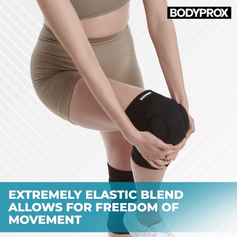 Bodyprox وسادات حماية الركبة من بودي بروكس، إسفنجة سميكة، سترة تجنب الاصطدام للركبة (كبير) - Image 4